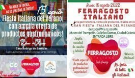Hoy «Ferragosto italiano» con entrada gratis para toda la familia; Diversión, gastronomía y venta de productos