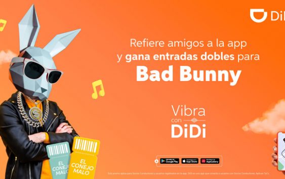 DiDi activa promoción para que usuarios y socios conductores puedan disfrutar del concierto de Bad Bunny