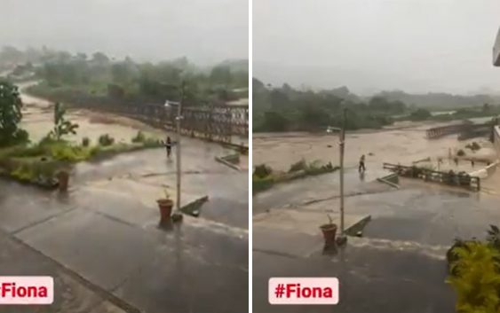 Huracán Fiona causa estragos en Puerto Rico; Deja sin electricidad la isla y arrasa con puentes; Vídeos