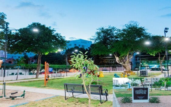 Alcaldía del Distrito Nacional (ADN) entregó remozado el parque en la Urbanización Tropical