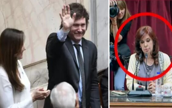 Delincuente Cristina de Kirchner jefe Asociación de malhechores quebró Argentina llora al proclamar a Milei; Vídeo