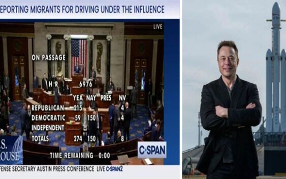 Elon Musk: ¿¡Qué diablos está pasando!?) 150 demócratas votan opuestos deporten ilegales conduzcan ebrios